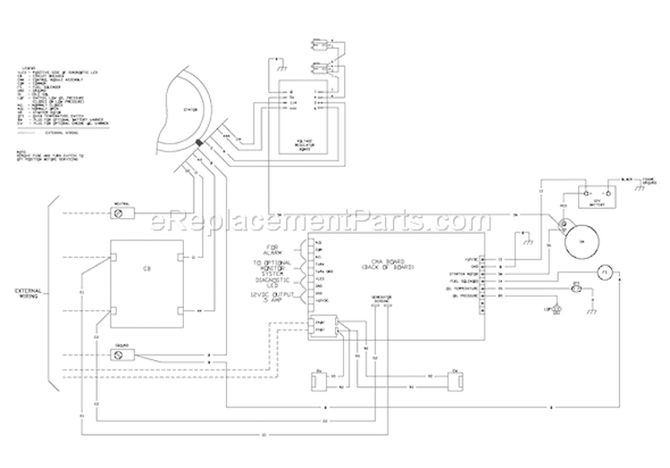 Page F Diagram and Parts List for 040228-1  Briggs and Stratton Generator